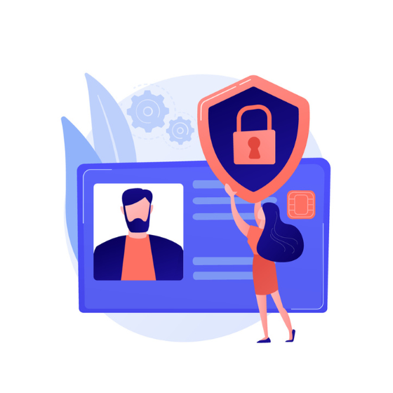 オフィスの入口でRFID社員証をかざしてハンズフリーで入室する様子。セキュリティ強化と利便性向上を両立する入退室管理システム