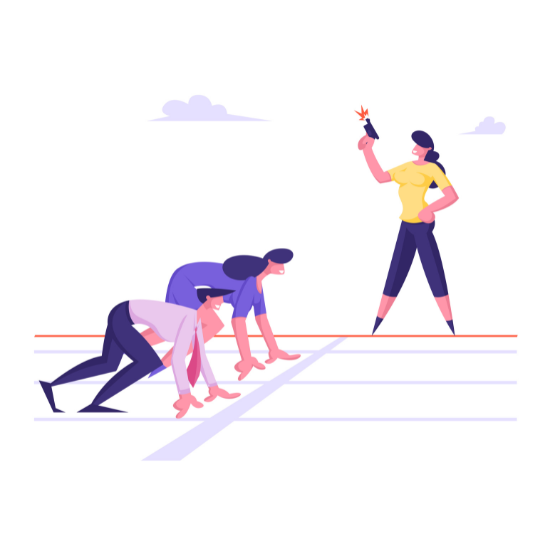 マラソン大会でランナーのゼッケンに取り付けたRFIDタグを自動読み取りし、正確なタイム計測を行うスポーツタイミングシステム