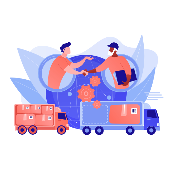 物流センターでRFIDゲートを通過する荷物を自動スキャンし、出荷確認を行うシステム。出荷精度99.8%以上を達成する自動化システム