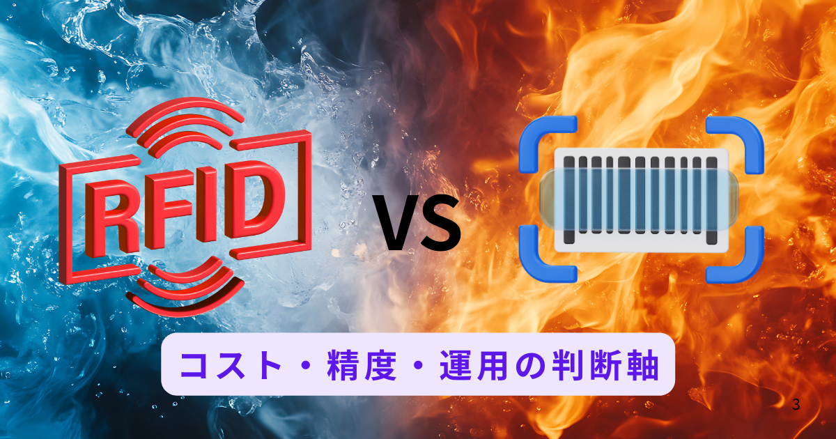 RFID とバーコードの比較