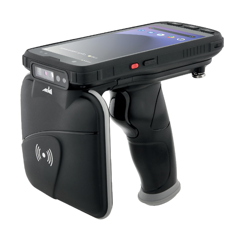 ハンディターミナル型RFIDリーダー AT907 外観・正面図