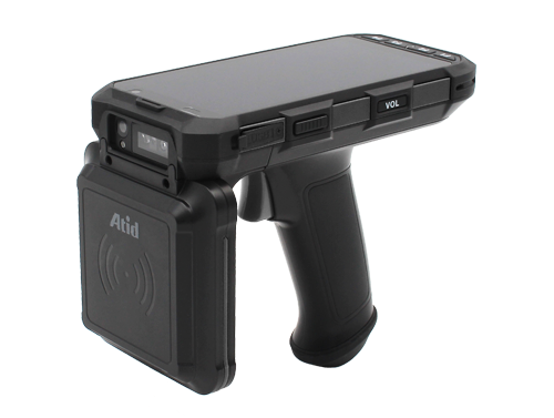 AT909 斜視図・ハンディターミナル全体像