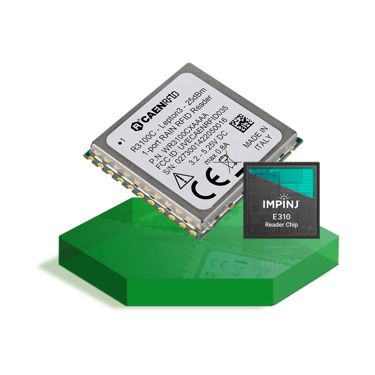 CAEN Lepton3 E310チップRFIDモジュール・コンパクト低消費電力設計・組込みシステム統合用