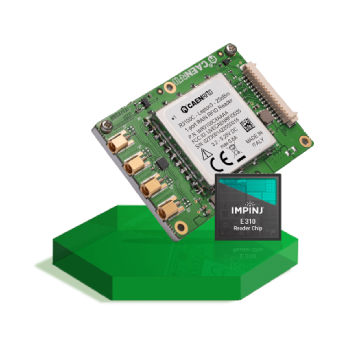CAEN Lepton3 E310 4ポート銅仕様RFIDモジュール・高耐久連続稼働・産業用途