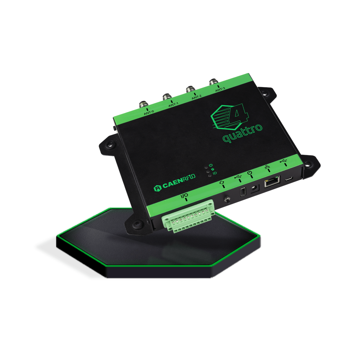 CAEN Quattro R4321P 4ポート固定型RFIDリーダー・高速同時読取・構内無線局・大規模物流倉庫向け