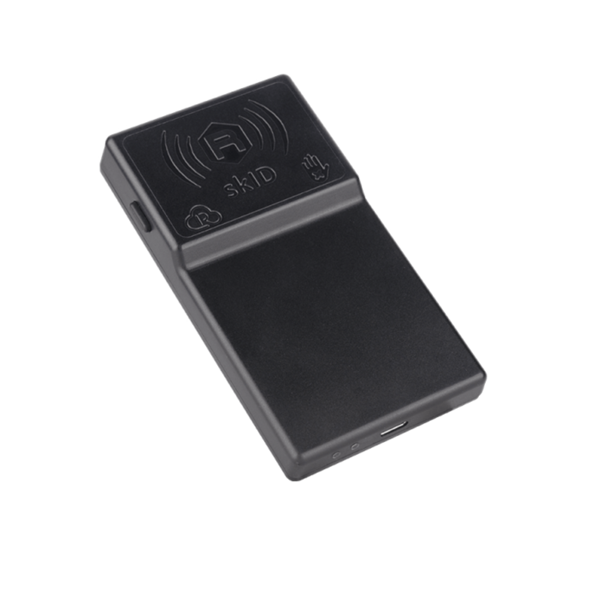 CAEN skID R1280I 正面画像 Bluetoothボタンとトリガーボタン搭載 IP65防水UHF帯RFIDリーダー