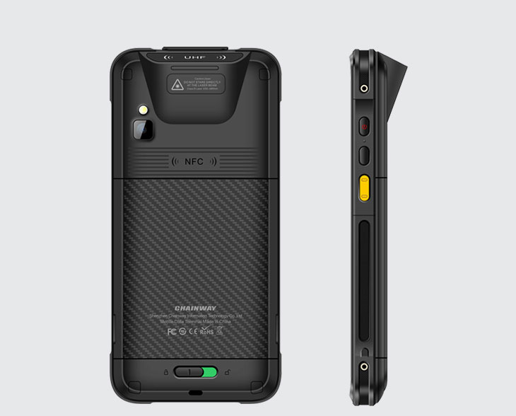 Chainway C66 RFIDハンディーターミナル（海外向け） 背面ディテール