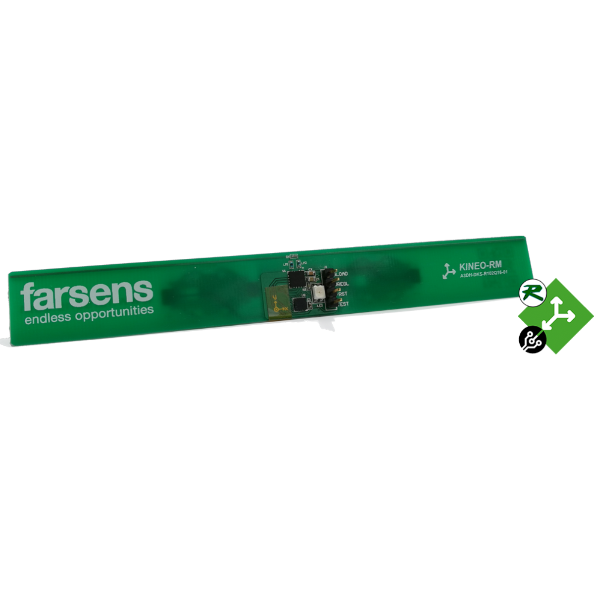 EVAL01-Kineo-RM UHFバッテリーフリー加速度センサータグ（±4g、2mg分解能、EPC C1G2/ISO 18000-6C）