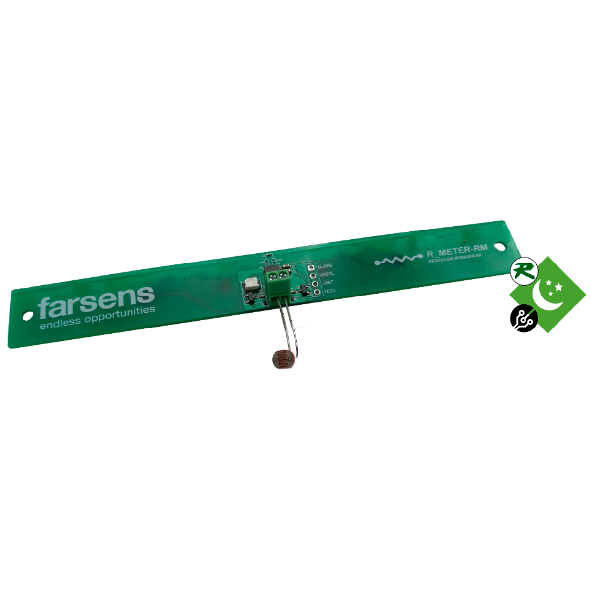 EVAL01-Shadow-RM-L108G UHFバッテリーフリー光センサータグ（LDR搭載、EPC C1G2/ISO 18000-6C）