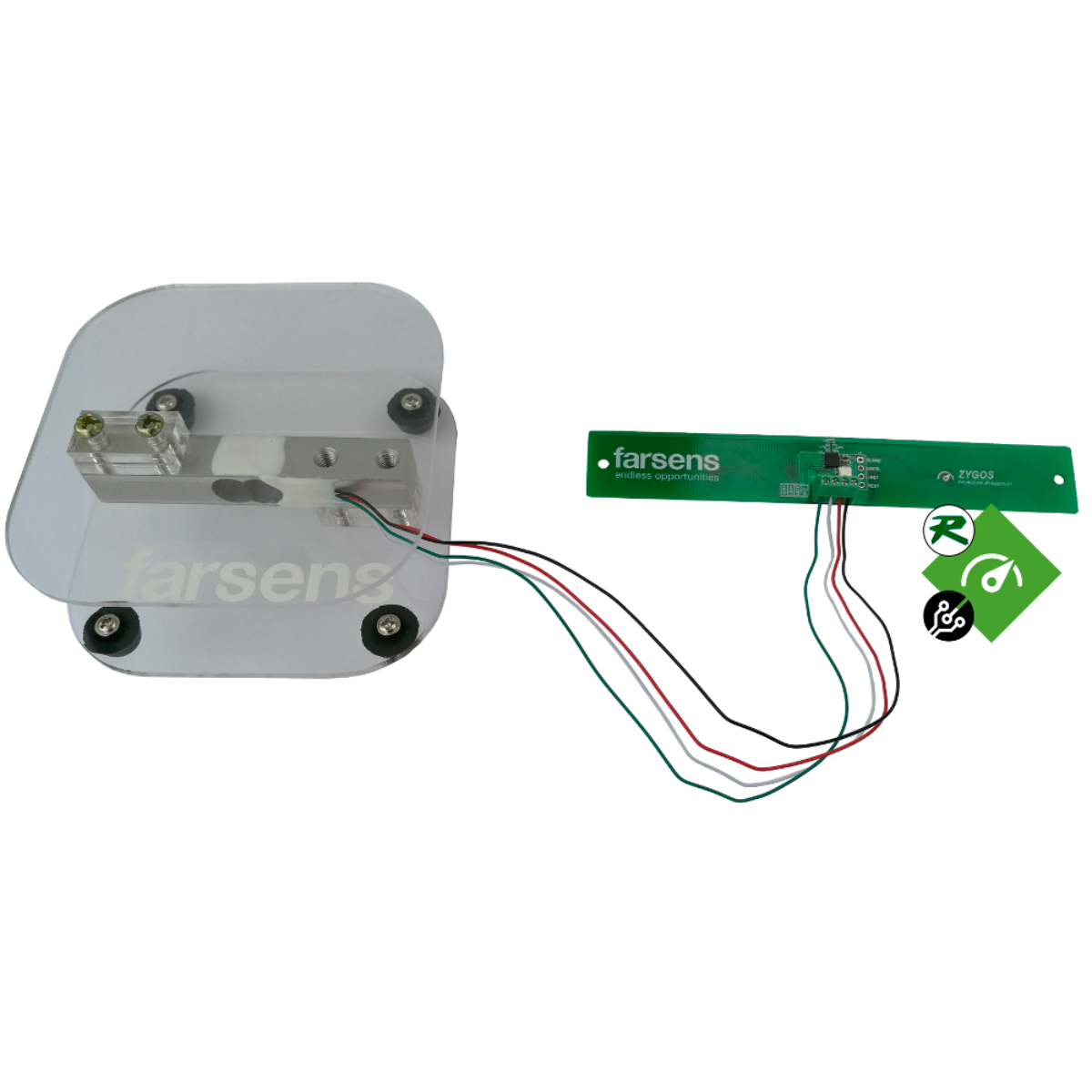 EVAL01-Zygos-RM バッテリーフリー荷重センサータグ（5kgレンジ、±50g精度、EPC C1G2/ISO 18000-6C）