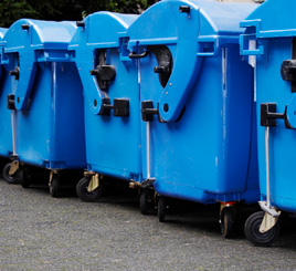 HID Bin Tag 廃棄物管理用RFIDタグ - ごみ容器への取付例