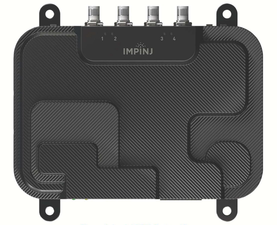 Impinj R700 RAIN RFIDリーダー 上面図 4ポートRP-TNC アンテナ接続