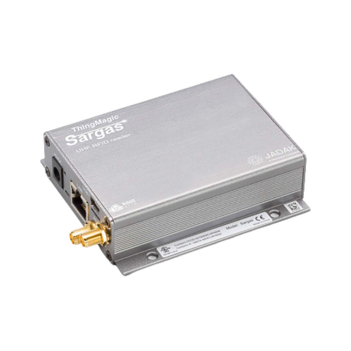 SARGAS 背面図・ネットワーク接続端子