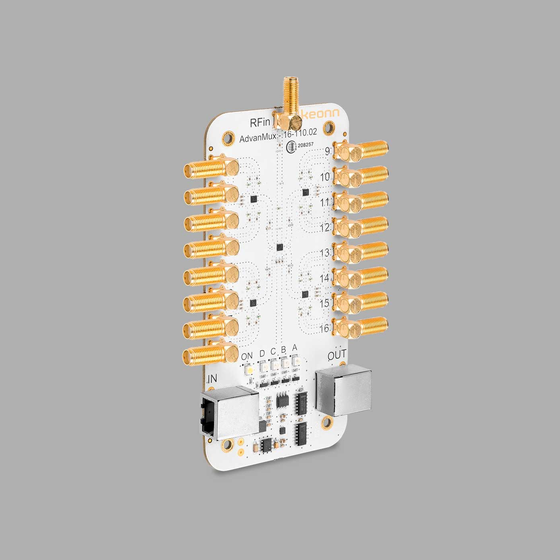 AdvanMux-16 外観・正面図 - product overview