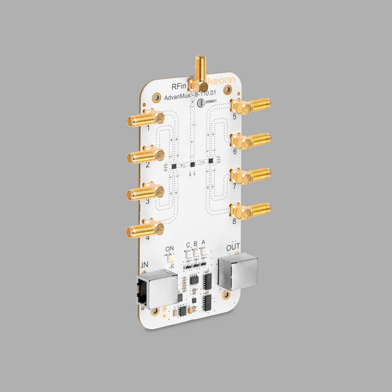 AdvanMux-8 外観・正面図 - product overview