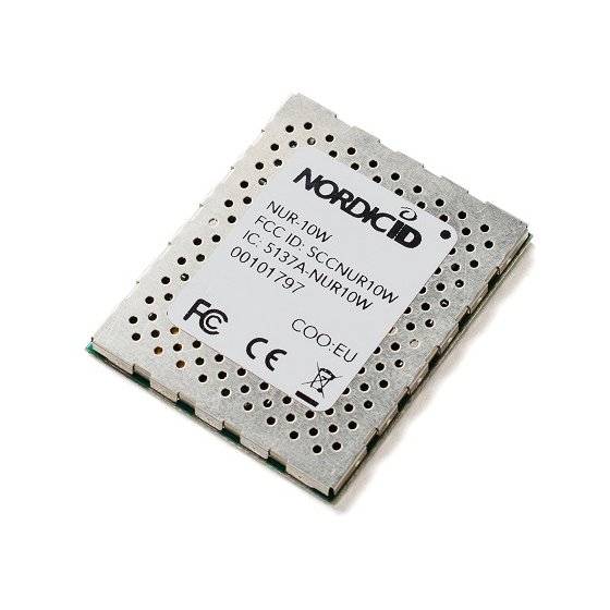 NUR-10W UHF RFIDリーダーモジュール 外観・正面図