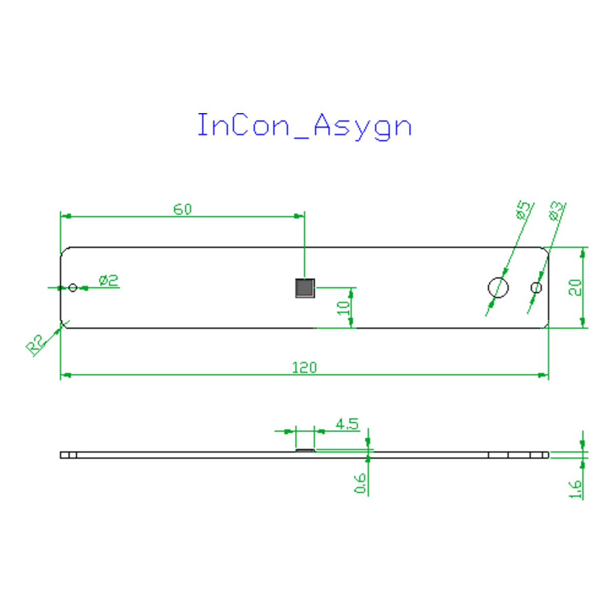 RFCAMP InCon AS 外形・取付穴寸法図