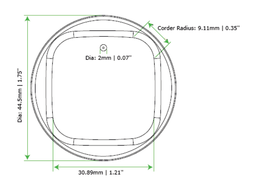 SIVA CylTag 寸法図 - product overview