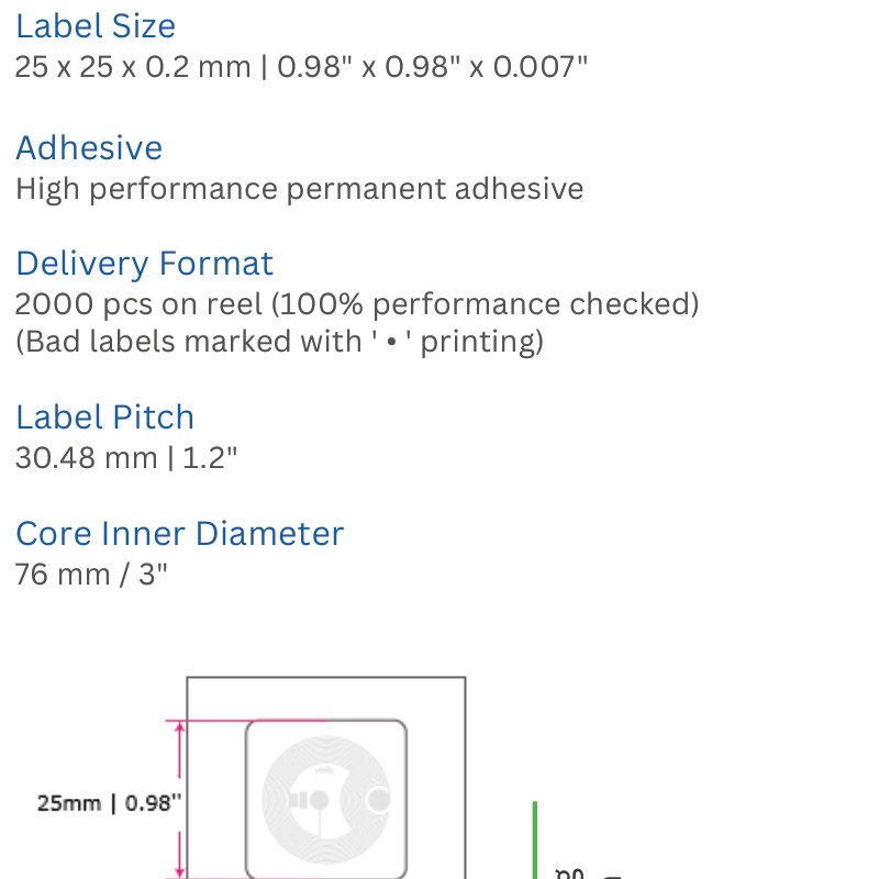 SIVA NFC 2525 寸法図 - product overview