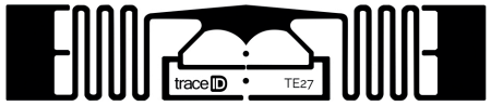 TE27 RAIN RFIDタグ 外観・正面図