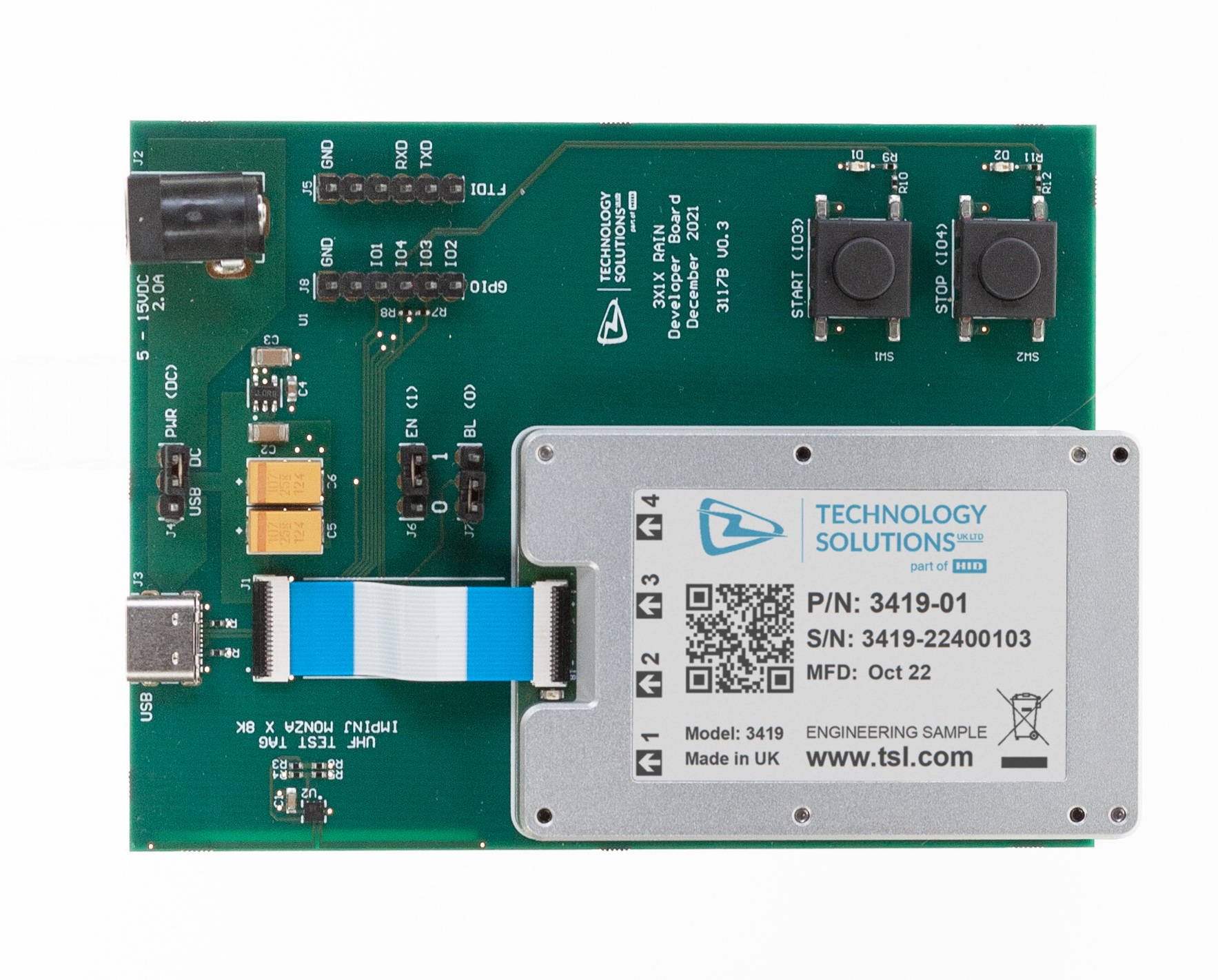 TSL 3419 RAIN RFIDモジュール用開発キット・評価ボード・STORM プロトコル