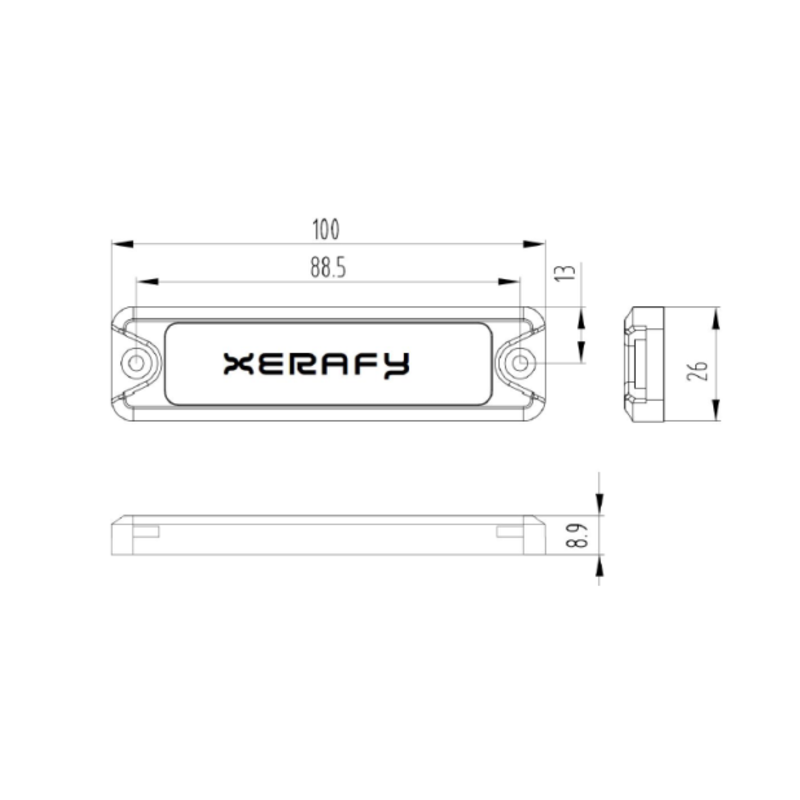Xerafy Cargo OUTDOOR 寸法図 - product overview