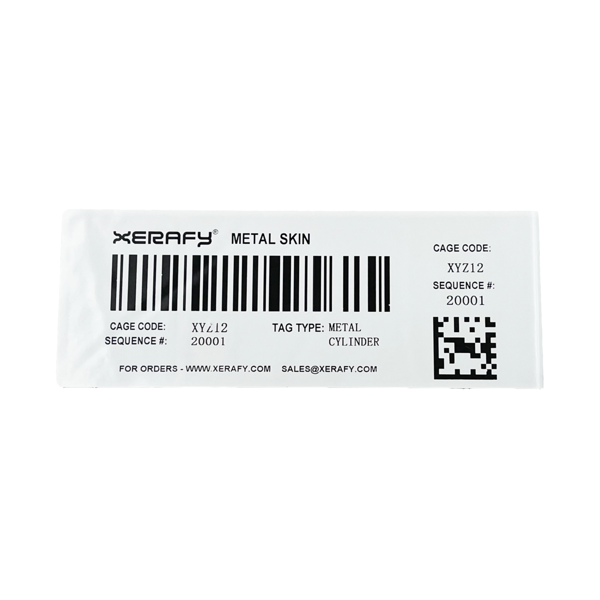 Xerafy Metal Skin Mercury 金属・非金属両対応RFIDスマートラベル