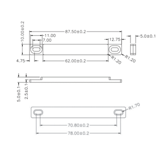 Xerafy Micro Medical 寸法図 - product overview