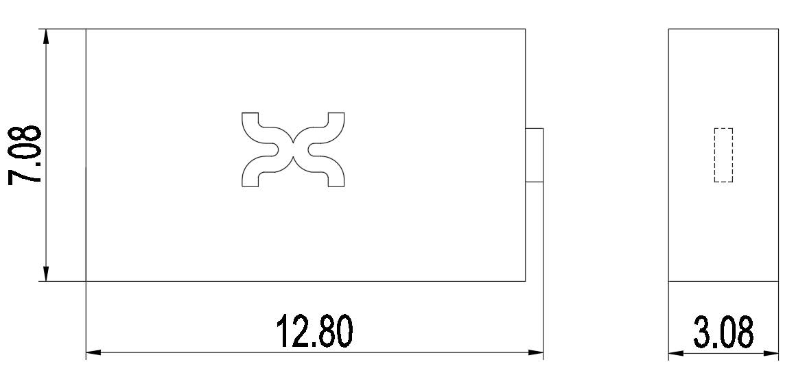 Xerafy PICO Off 寸法図 - product overview
