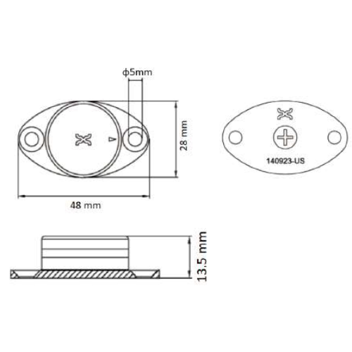 Xerafy Roswell 寸法図 - product overview