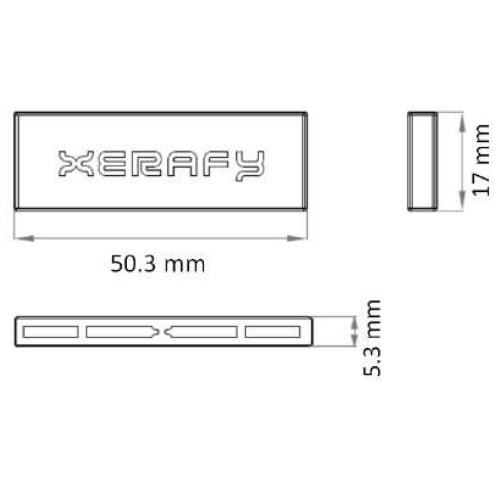 Xerafy Versa Trak 寸法図 - product overview